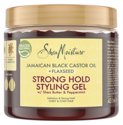 SheaMoisture Jamaican Black Castor Oil Gel Coiffant Tenue Forte 431 ML