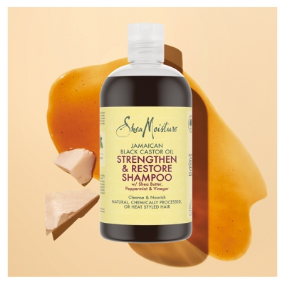 SheaMoisture Jamaican Black Castor Oil Shampoing Fortifiant 384 ML