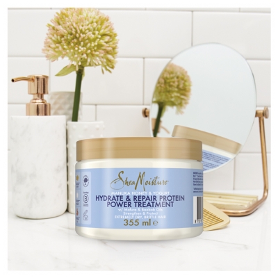 SheaMoisture Manuka Honey & Yogurt Masque Réparateur Cheveux très Secs 355 ML