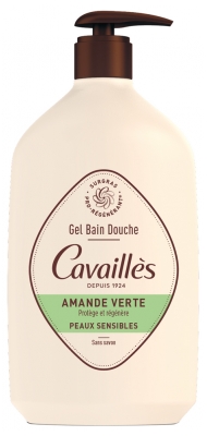 Rogé Cavaillès Gel Bain et Douche Amande Verte Peaux Sensibles 1 L
