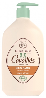 Cavaillès Gel Bain et Douche Huile de Macadamia Peaux Sèches Bio 1 L