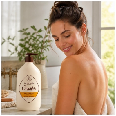 Rogé Cavaillès Gel Bain et Douche Lait et Miel 1 L