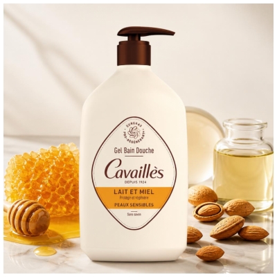 Rogé Cavaillès Gel Bain et Douche Lait et Miel 1 L