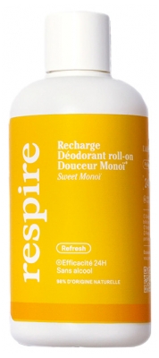 Respire Déodorant Eco-Recharge Roll-On 150 ml - Senteur : Monoï