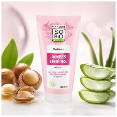 Léa Nature SO BIO étic Aroma Gel Frais Jambes Légères Biologique 150 ML