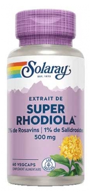 Solaray Super Rhodiola 60 Capsules
