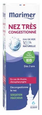 Marimer Spray Décongestionnant Nez Fortement Congestionné Dès 36 Mois 20 ml