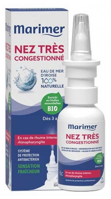 Marimer Spray Décongestionnant Nez Fortement Congestionné Dès 36 Mois 20 ml