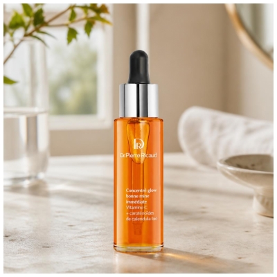 Dr Pierre Ricaud Concentré Glow Bonne Mine Immédiate à la Vitamine C & Caroténoïdes de Calendula Bio 30 ml