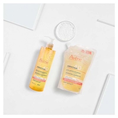 Avène XeraCalm AD Huile Lavante Relipidante Peaux Sèches à Atopiques 1 L