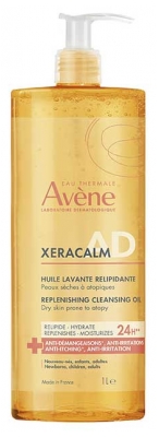 Avène XeraCalm AD Huile Lavante Relipidante Peaux Sèches à Atopiques 1 L