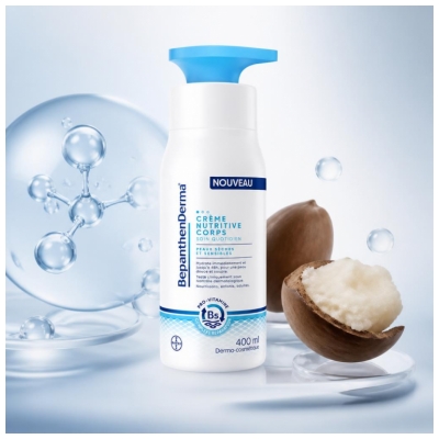 Bepanthen Derma Crème Nutritive Corps Flacon-Pompe 400 ml