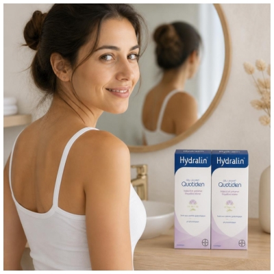 Hydralin Quotidien - Gel Intime - Lot de 2 x 200 ml (-20 % Sur le 2Ème) - Savon - Hygiène Intime