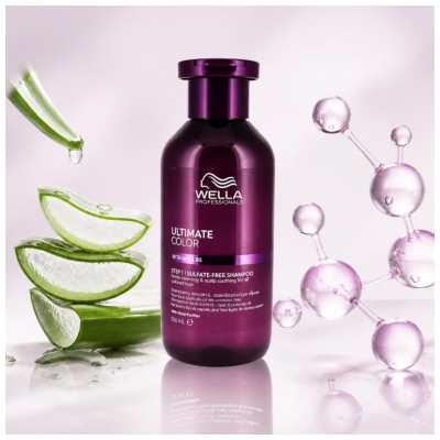 Wella Ultimate Color Shampoing Apaisement du Cuir Chevelu et Éclat 250 ml