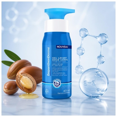 Bepanthen Derma Gel Lavant Doux Corps Flacon-Pompe 400 ml