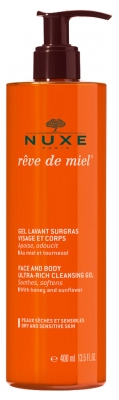 Nuxe Rêve de Miel Gel Lavant Surgras (Peaux Sèches et Sensibles) 400 ml
