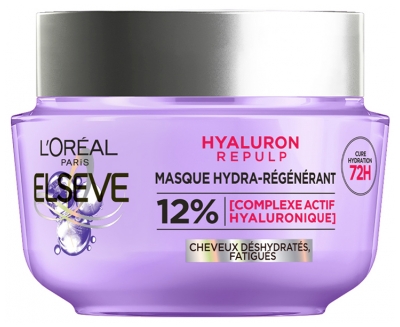 L'Oréal Paris Elseve Hyaluron Repulp Masque Hydra-Régénérant Cheveux Fatigués et Déshydratés 310 ml