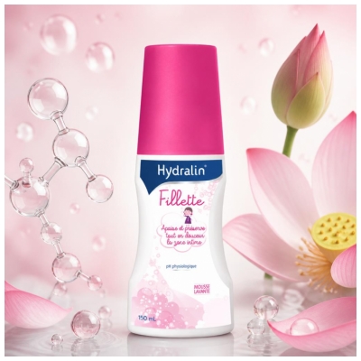 Hydralin Fillette - Savon Intime Pour Enfants - 150 Ml - Hygiène et Toilette Intime