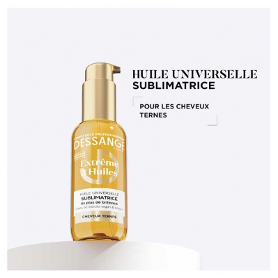 Dessange Extrême 3 Huiles Huile Sublimatrice Universelle Cheveux Ternes 110 ml