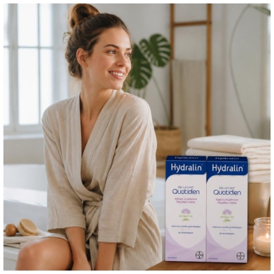 Hydralin Quotidien - Gel Intime - Lot de 2 x 400 ml (-30 % Sur le 2Ème) - Savon - Hygiène Intime