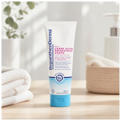 Bepanthen Derma Crème Riche Réparatrice Corps Tube 200 ml