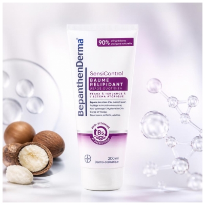 Bepanthen Derma Sensicontrol Baume Relipidant 200 ml Peaux à Tendance à l'Eczéma Atopique