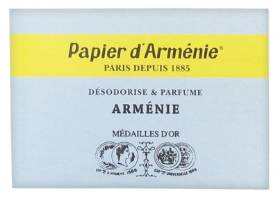 Papier d'Arménie Désodorise & Parfume 12 feuilles de 3 lamelles