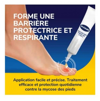 Scholl Traitement Mycose des Pieds Gel 4en1 1 Mois 10 ml