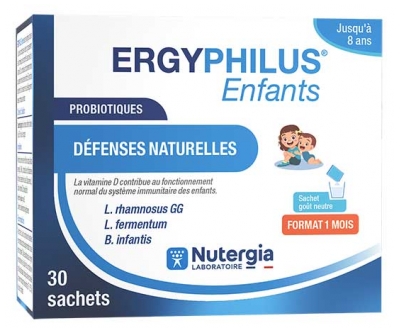 Nutergia Ergyphilus Enfants Probiotiques Défenses Naturelles30 Sachets