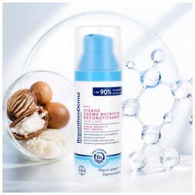 Bepanthen Derma Crème Visage Nutritive Peaux Sèches à Très Sèches 50 ml