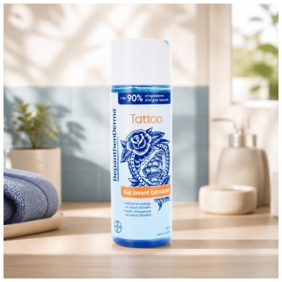 Bepanthen Derma Gel Lavant pour Tatouage 200 ML