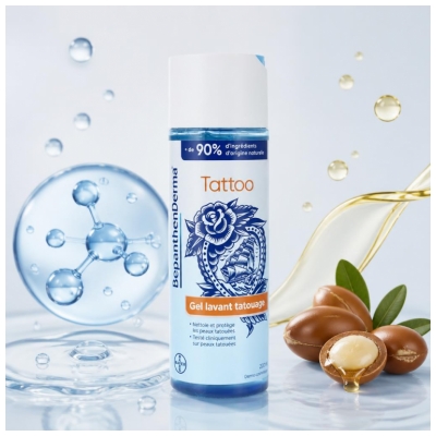 Bepanthen Derma Gel Lavant pour Tatouage 200 ML