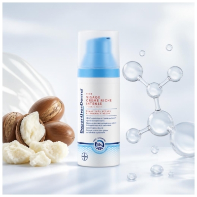 Bepanthen Derma Crème Visage Riche Intense Peaux Très Sèches Rêches 50 ml