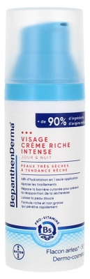 Bepanthen Derma Crème Visage Riche Intense Peaux Très Sèches Rêches 50 ml