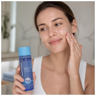 Bepanthen Derma Gel Nettoyant Apaisant Visage Peaux Très Sèches 200 ml