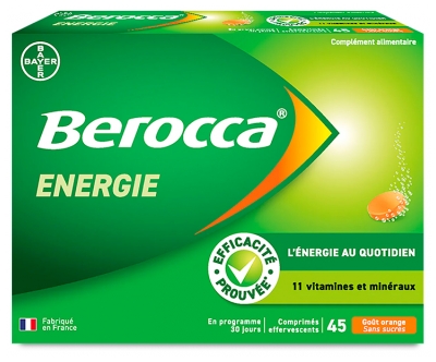 Berocca Énergie Orange 45 Comprimés Effervescents