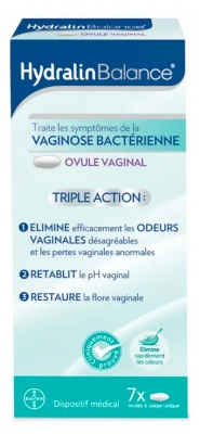 Hydralin Balance Ovule Vaginal 7 Unités