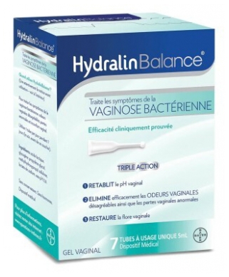 Hydralin Balance - Gel Intime - 7 Tubes - Traitement Symptomatique de la Vaginose Bactérienne