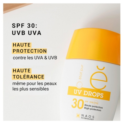 Etat Pur UV Drops Fluide Minéral Visage Haute Protection SPF30 30 g