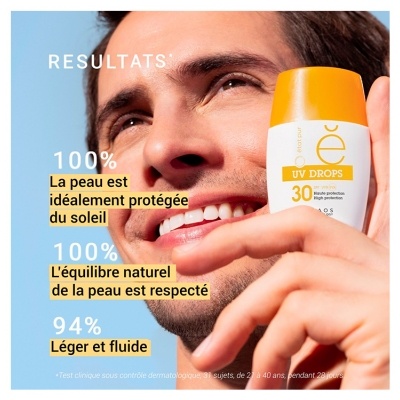 Etat Pur UV Drops Fluide Minéral Visage Haute Protection SPF30 30 g