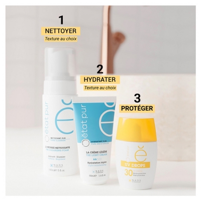 Etat Pur UV Drops Fluide Minéral Visage Haute Protection SPF30 30 g