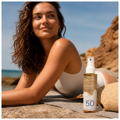 Korres Aegean Bronze Eau Biphasée Protection Solaire Bronzante SPF50 150 ml
