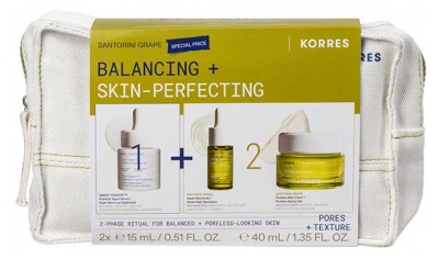 Korres Raisin de Santorin Trousse Perfecteur de Peau + Équilibrer 