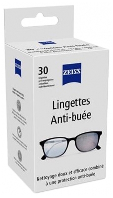 Zeiss Lingettes Nettoyantes Anti-Buée 30 Unités