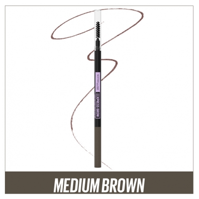 Maybelline New York Express Brow Ultra Slim Crayon à Sourcils - Teinte : Medium Brown