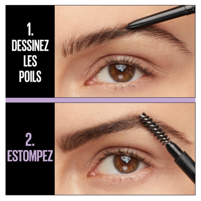 Maybelline New York Express Brow Ultra Slim Crayon à Sourcils - Teinte : Medium Brown