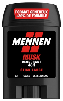 Mennen Déodorant Stick 48H Anti-Traces Musk 60 ml
