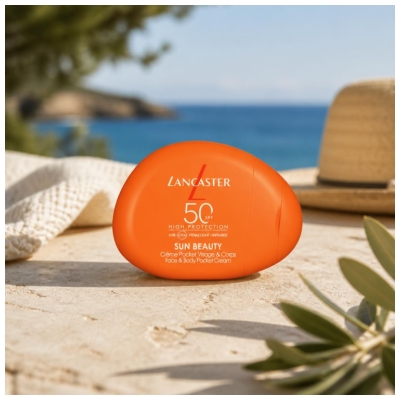 Lancaster Sun Beauty Crème Pocket pour Visage et Corps SPF50 30 ml