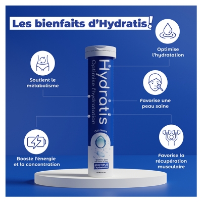 Hydratis Solution d'Hydratation 20 Comprimés - Arôme : Citronnelle Gingembre
