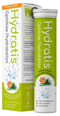 Hydratis Solution d'Hydratation 20 Comprimés - Arôme : Citronnelle Gingembre